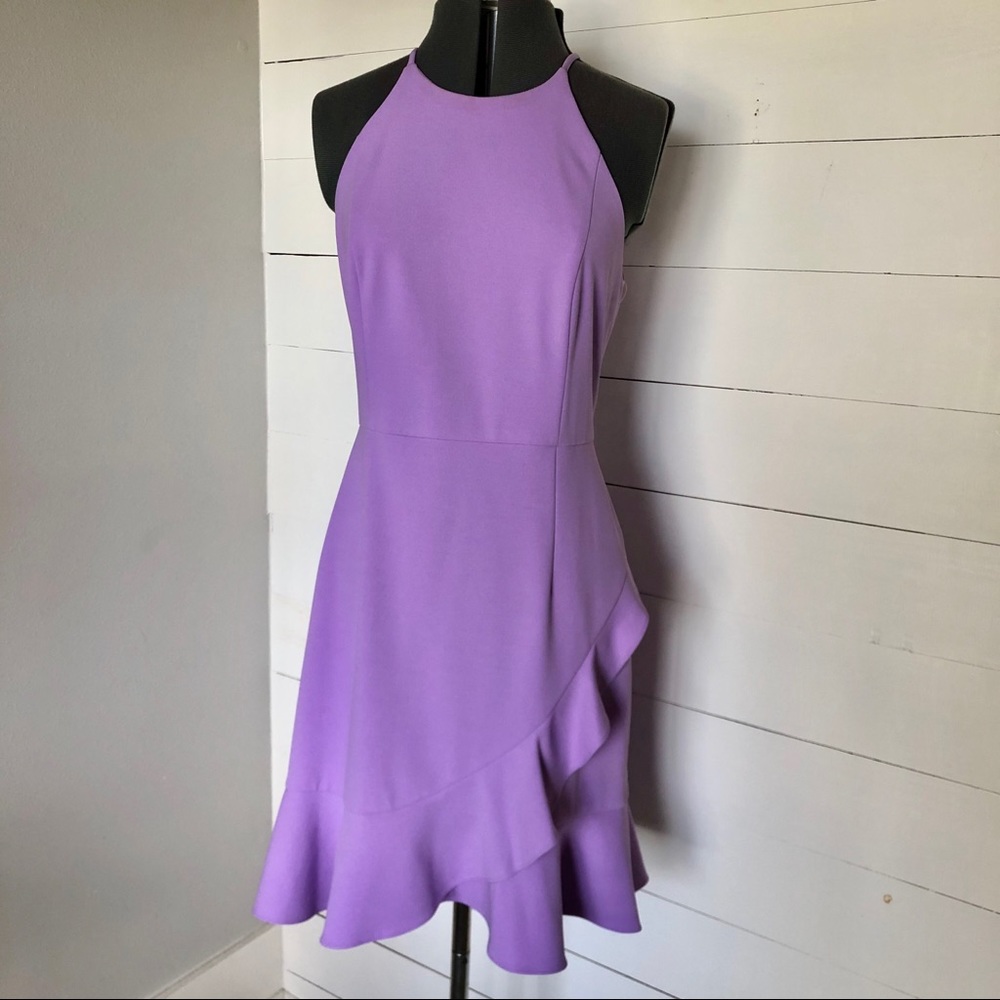 NWT Lavender Halter Neck Dress by Donna Morgan